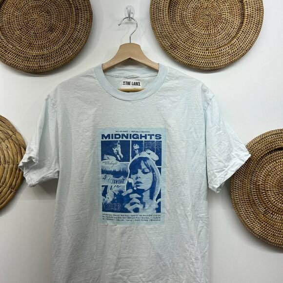 3:15 The Label Taylor Swift Midnights Short Sleeve Graphic Tee T-Shirt Medium - Picture 3 of 5